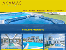 Tablet Screenshot of akamas-villas.com